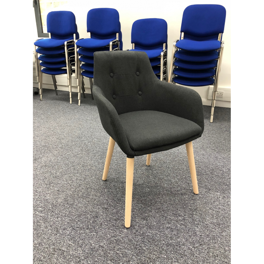 Lexdan 4 Legged Fabric Visitor Chairs